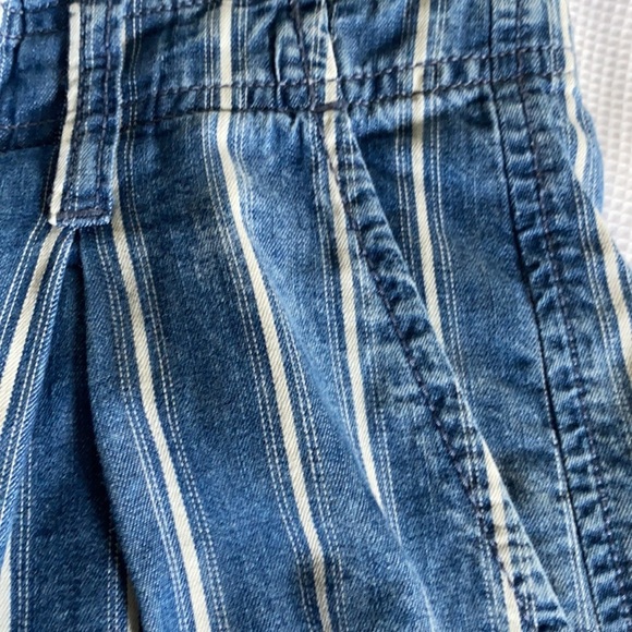 American Eagle Hi Waist striped shorts size 2 blue - Picture 6 of 12